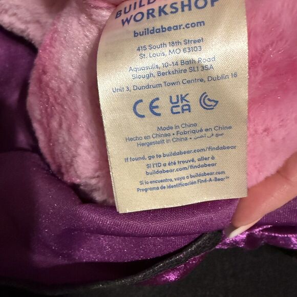 Build A Bear Frog Pink TOADally Tie Dye Size 16" Wearing Frozen II Anna Clothes - Picture 6 of 9